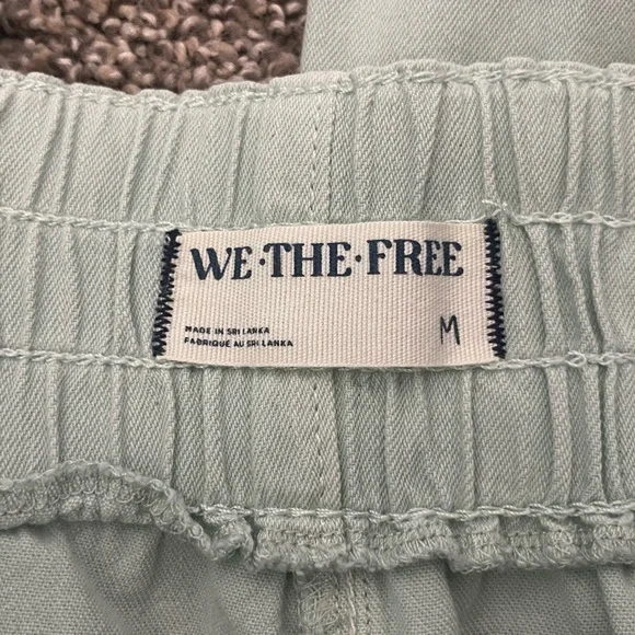 Women’s We The Free Breezy Denim Pull-on Jeans Sea Mist Size M - Picture 8 of 9